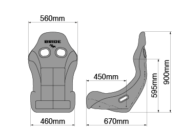 Bride Zieg IV Super Aramid Bucket Seat in Gradation *FIA Approved*