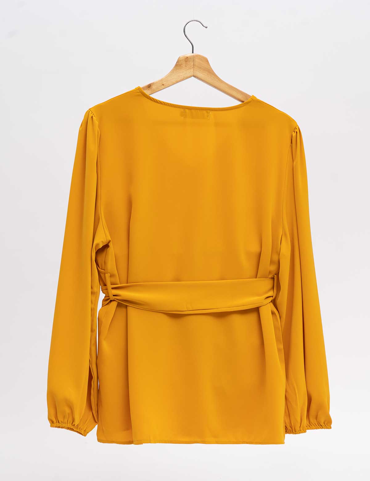 Cross Neck Tops - Yellow