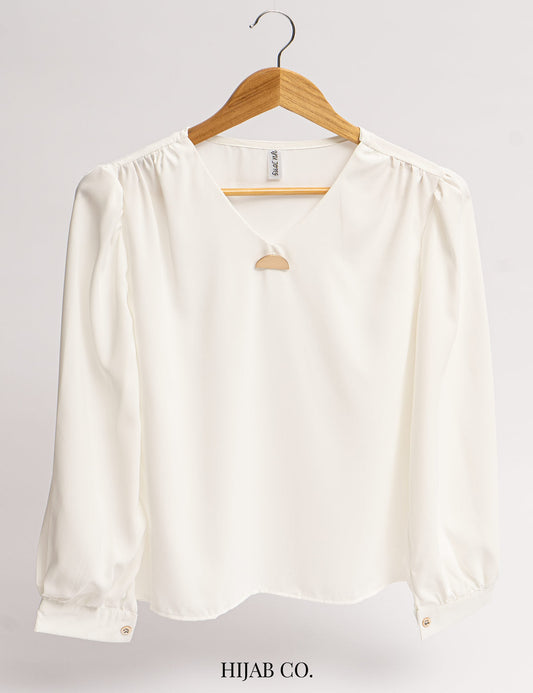 Open Neck Shirt - White