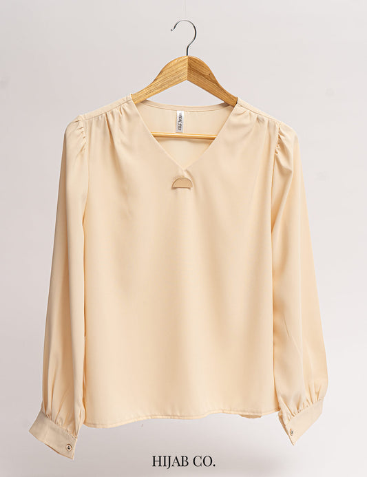 Open Neck Shirt - Pearl