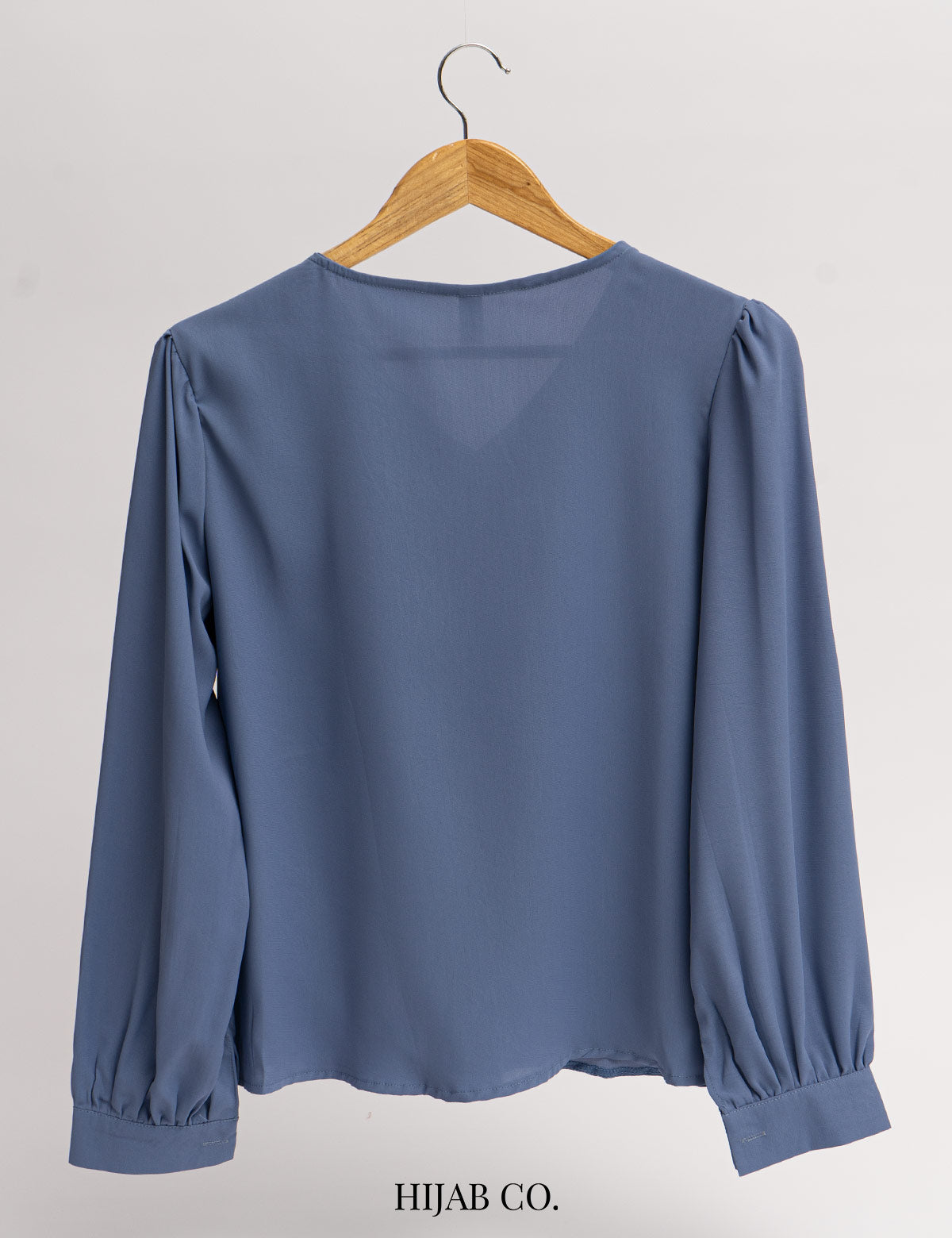 Open Neck Shirt - Blue