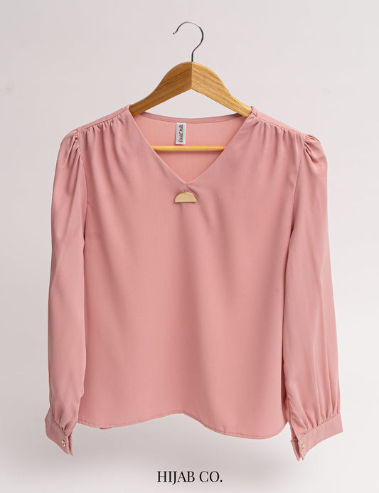 Open Neck Shirt - Pink