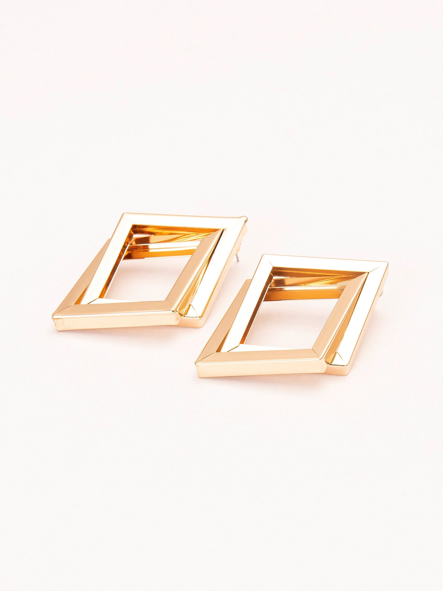 Double Diamond Earrings