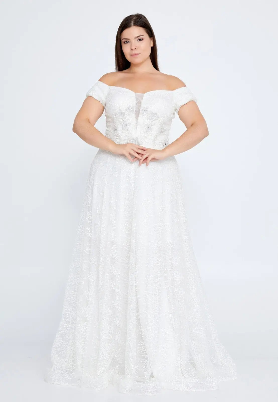 Beautiful plus size wedding dress