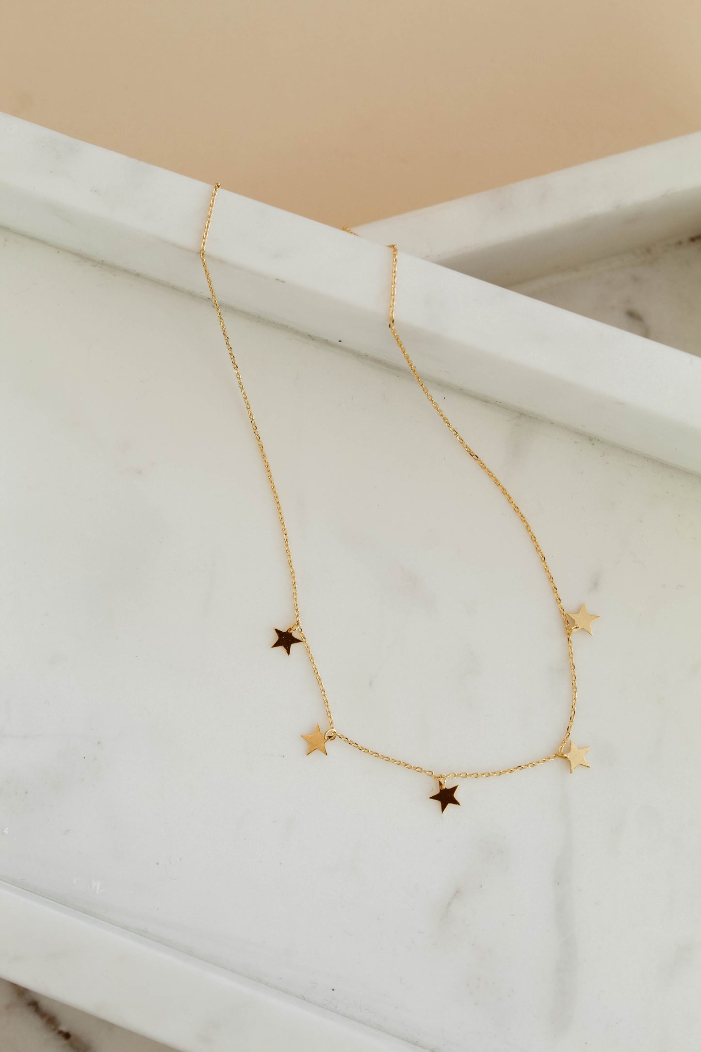 In The Stars Dainty 18K Gold Star Necklace