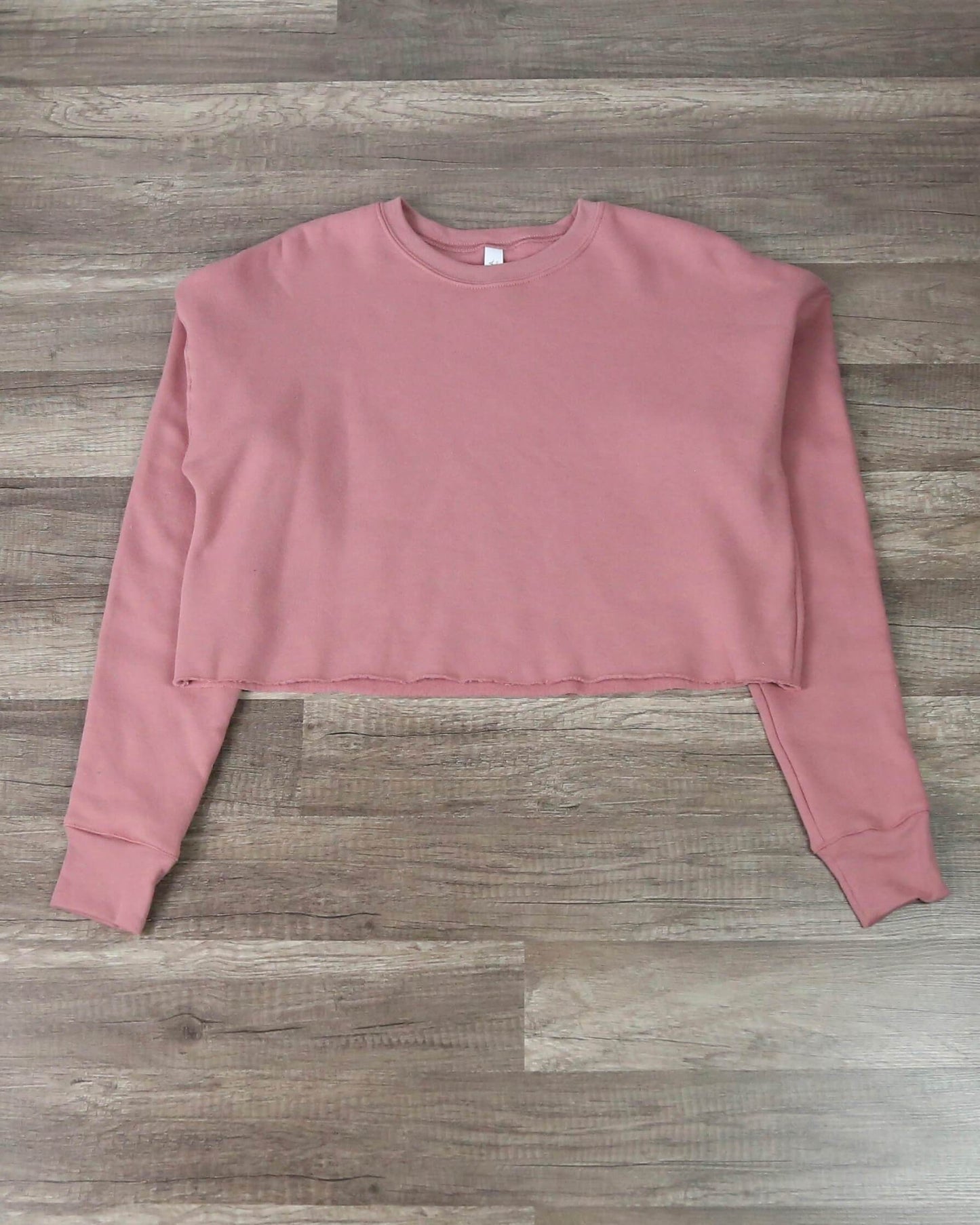 Distracted - USA Women's Crop Crew Fleece Sweater in More Colors