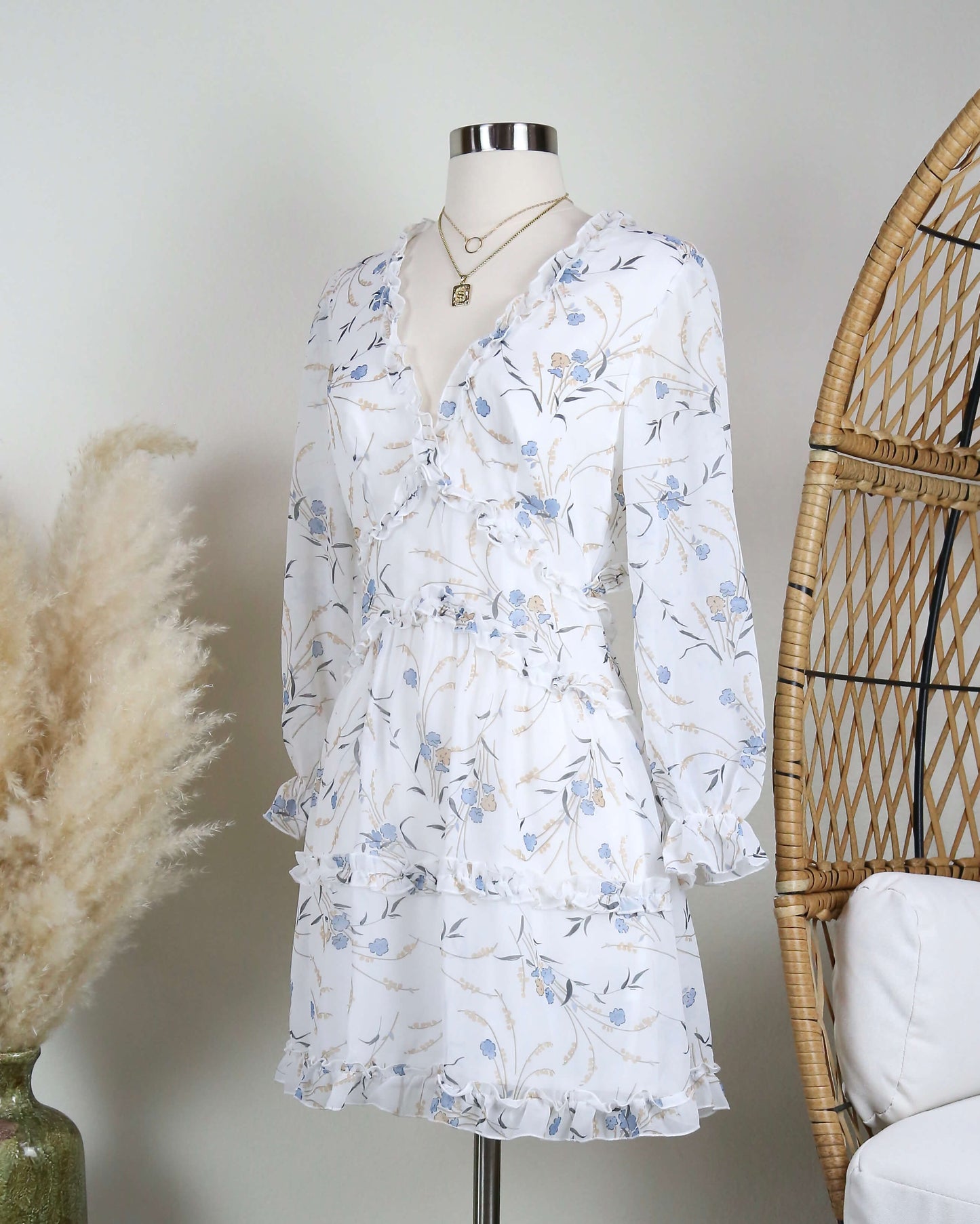 Love Struck Ruffle Floral Dress in More Colors