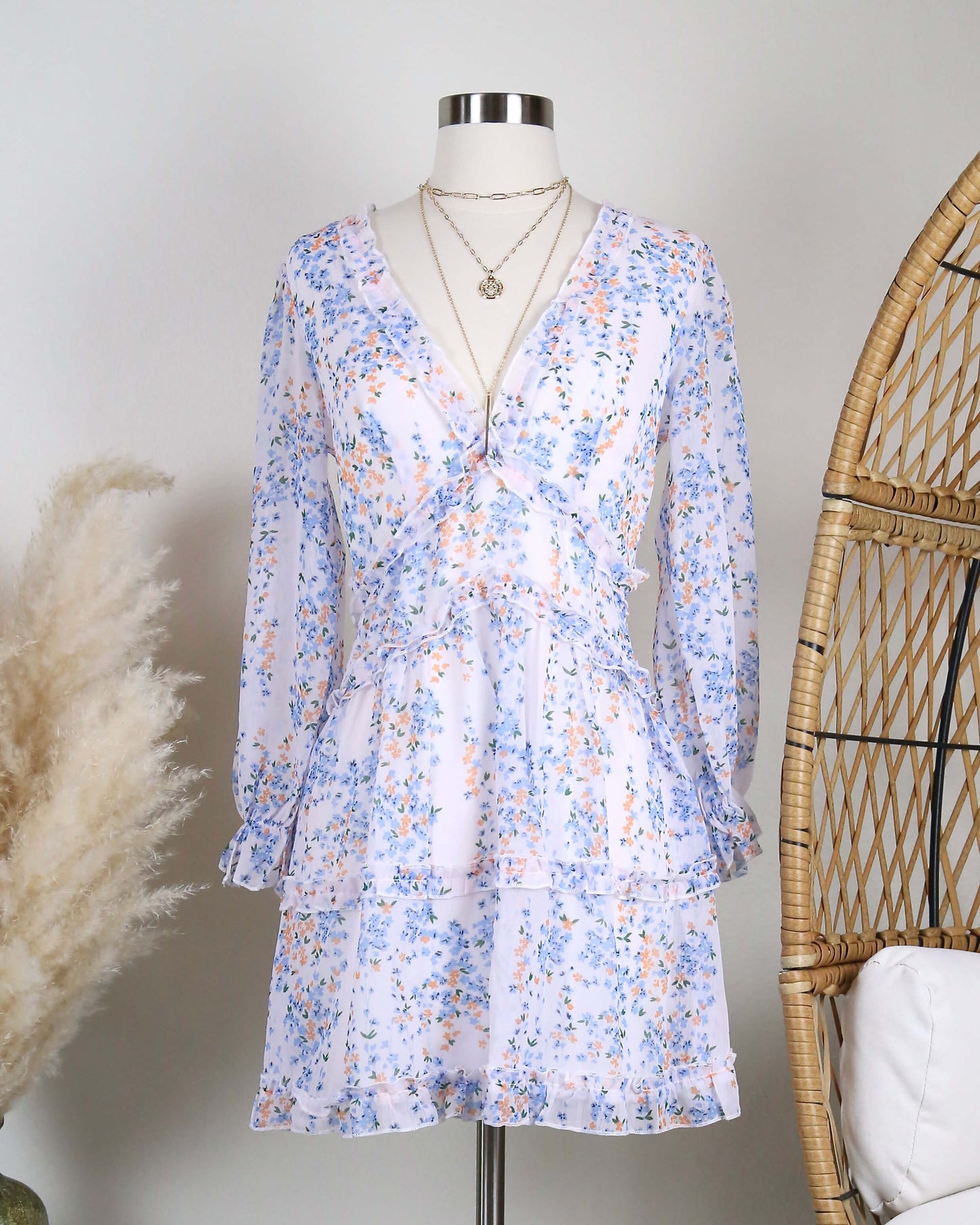 Love Struck Ruffle Floral Dress in More Colors