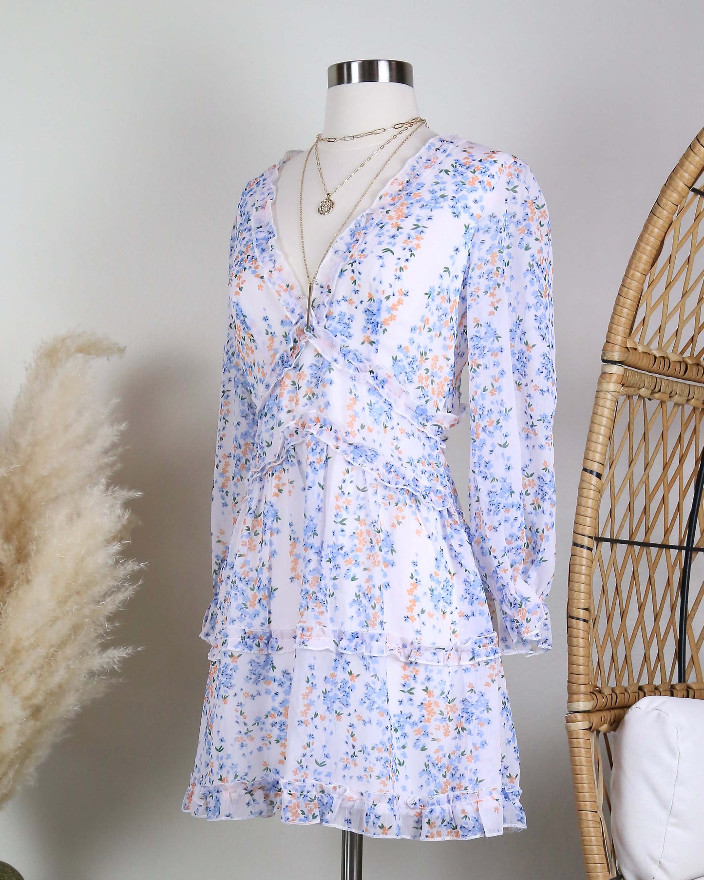 Love Struck Ruffle Floral Dress in More Colors