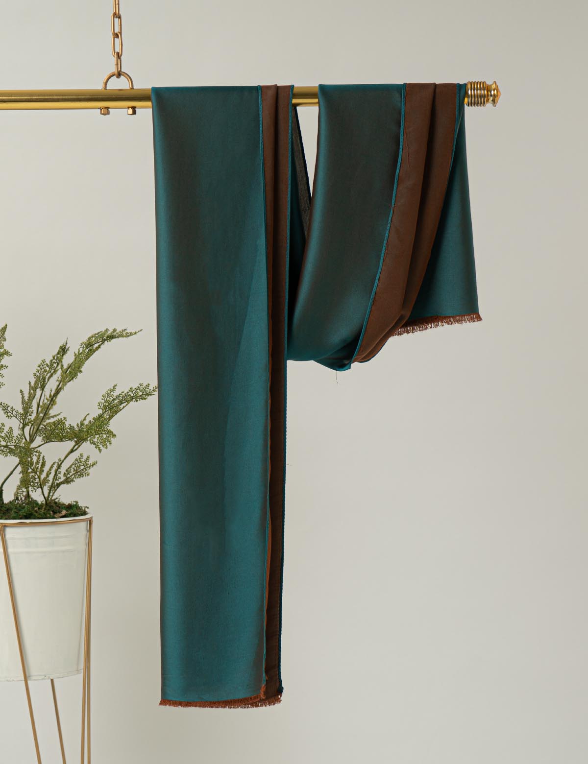 Isabelle Dual Silk Hijabs - Teal