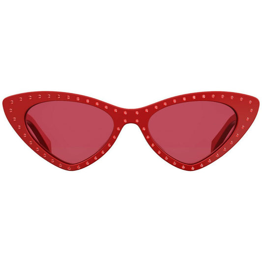 Moschino Cat Eye Red Ladies 52mm Sunglasses