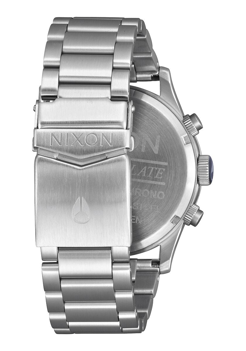 Nixon Sentry Chronograph Men's Stainless Steel Blue Dial Watch