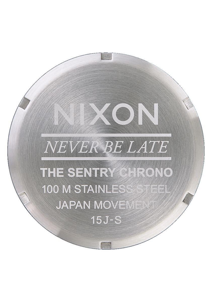 Nixon Sentry Chronograph Men's Stainless Steel Blue Dial Watch