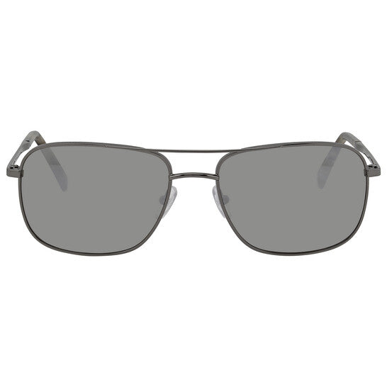 Ermenegildo Zegna Men's Gunmetal Square Sunglasses
