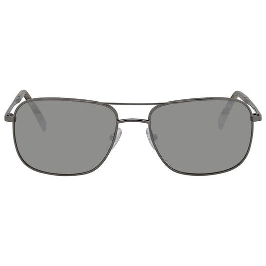 Ermenegildo Zegna Men's Gunmetal Square Sunglasses