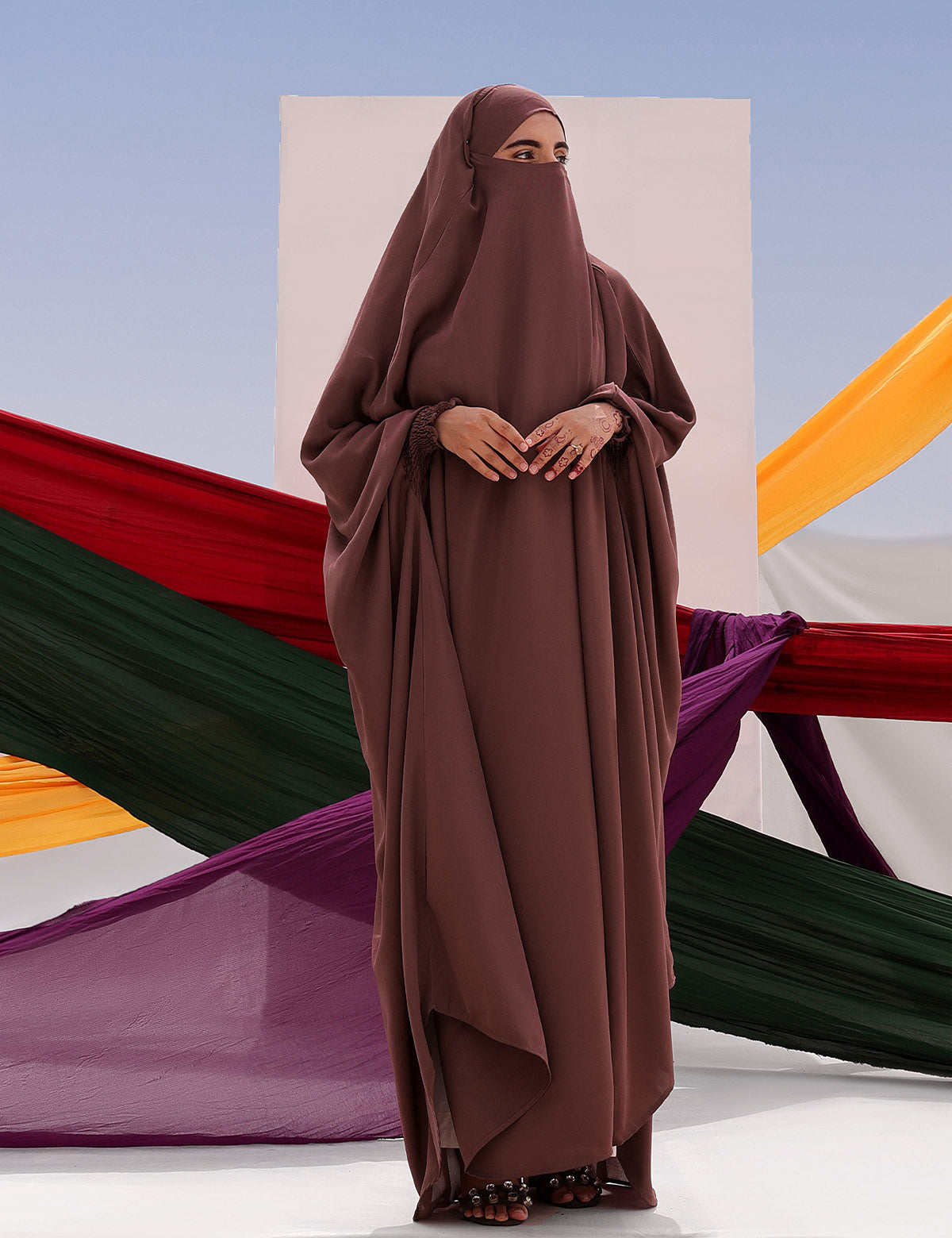 Plain Jilbab - Garnet
