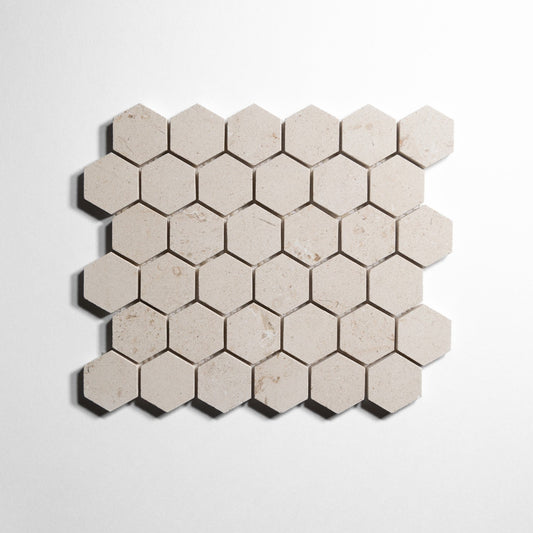 Crema 2" Hexagon Tile