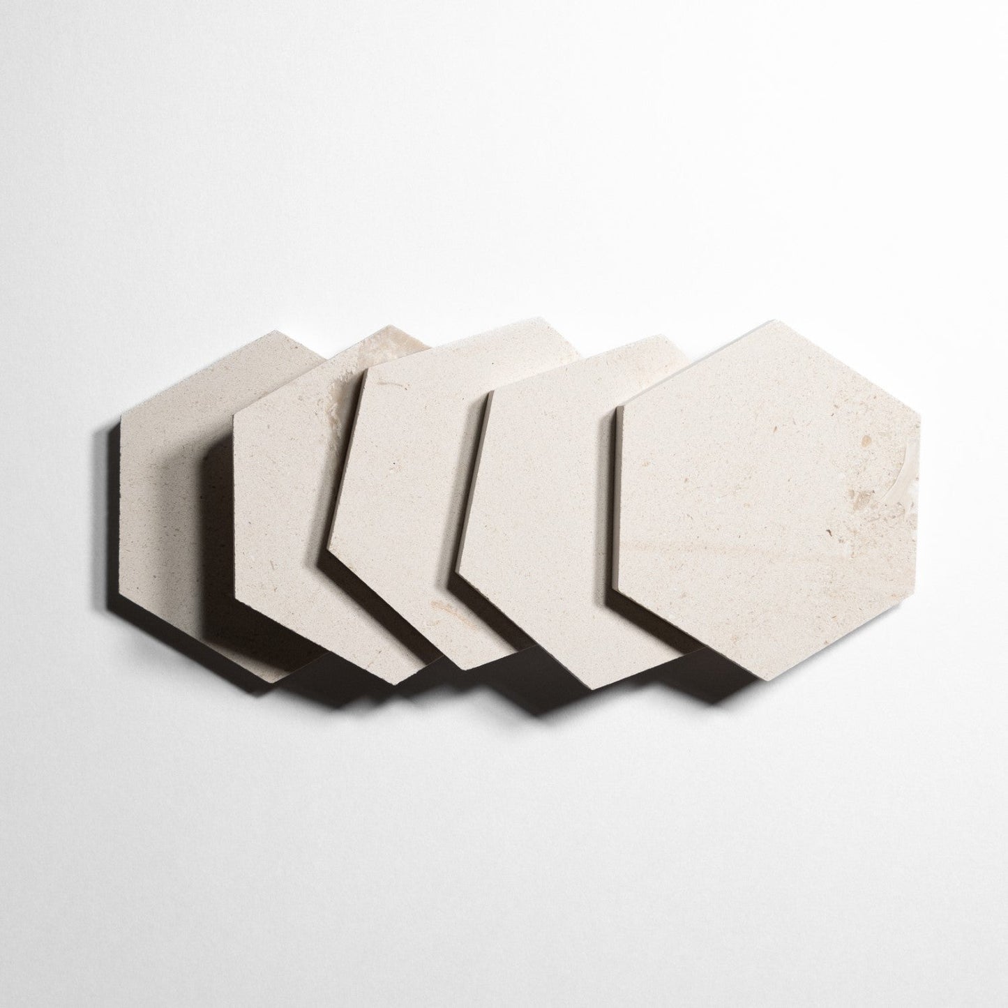 Crema 5" Hexagon Tile