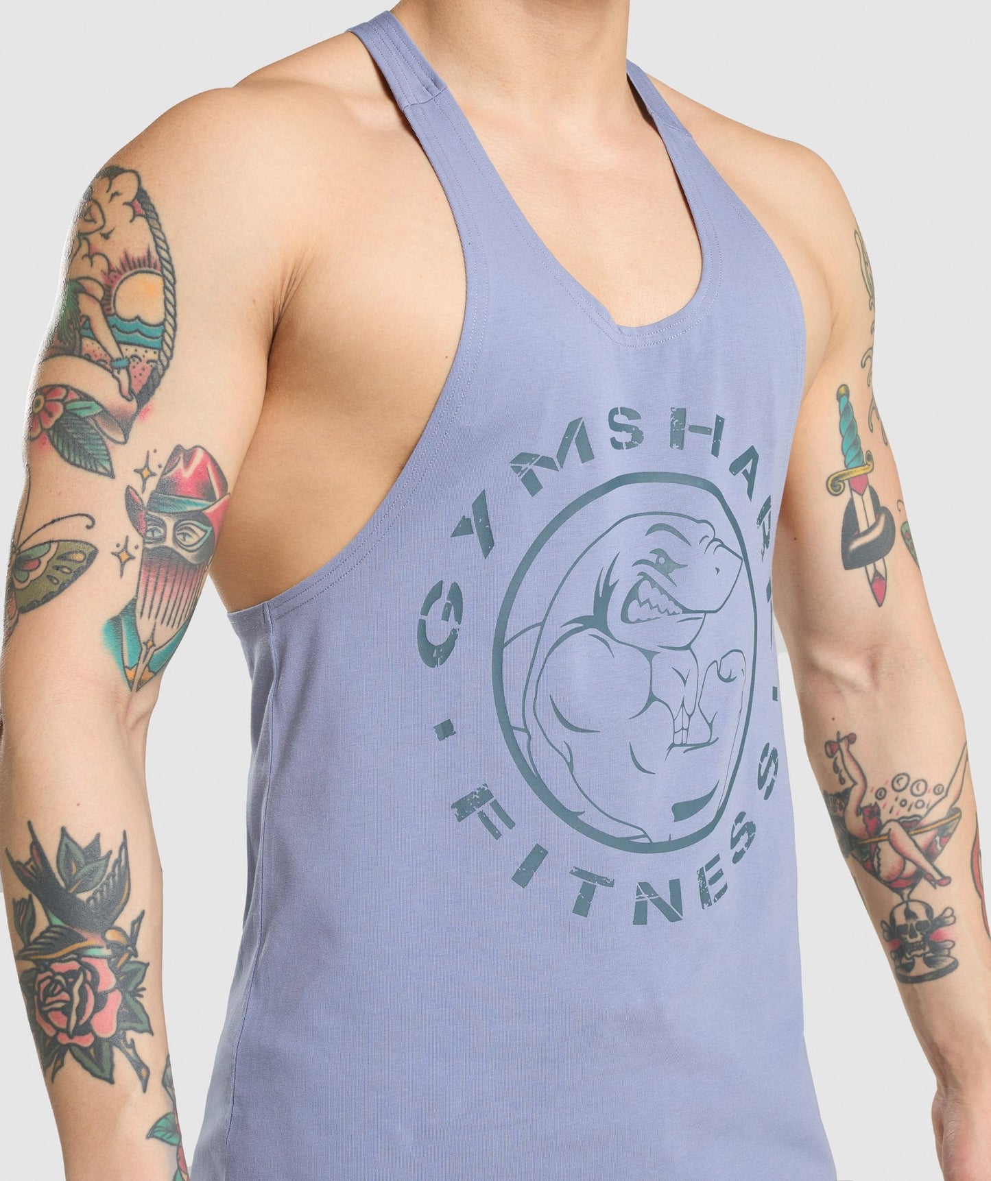 Gymshark Legacy Stringer -  Light Blue