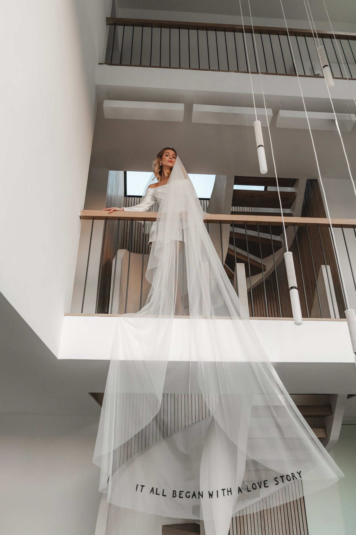 It All Began with a Love Story Veil