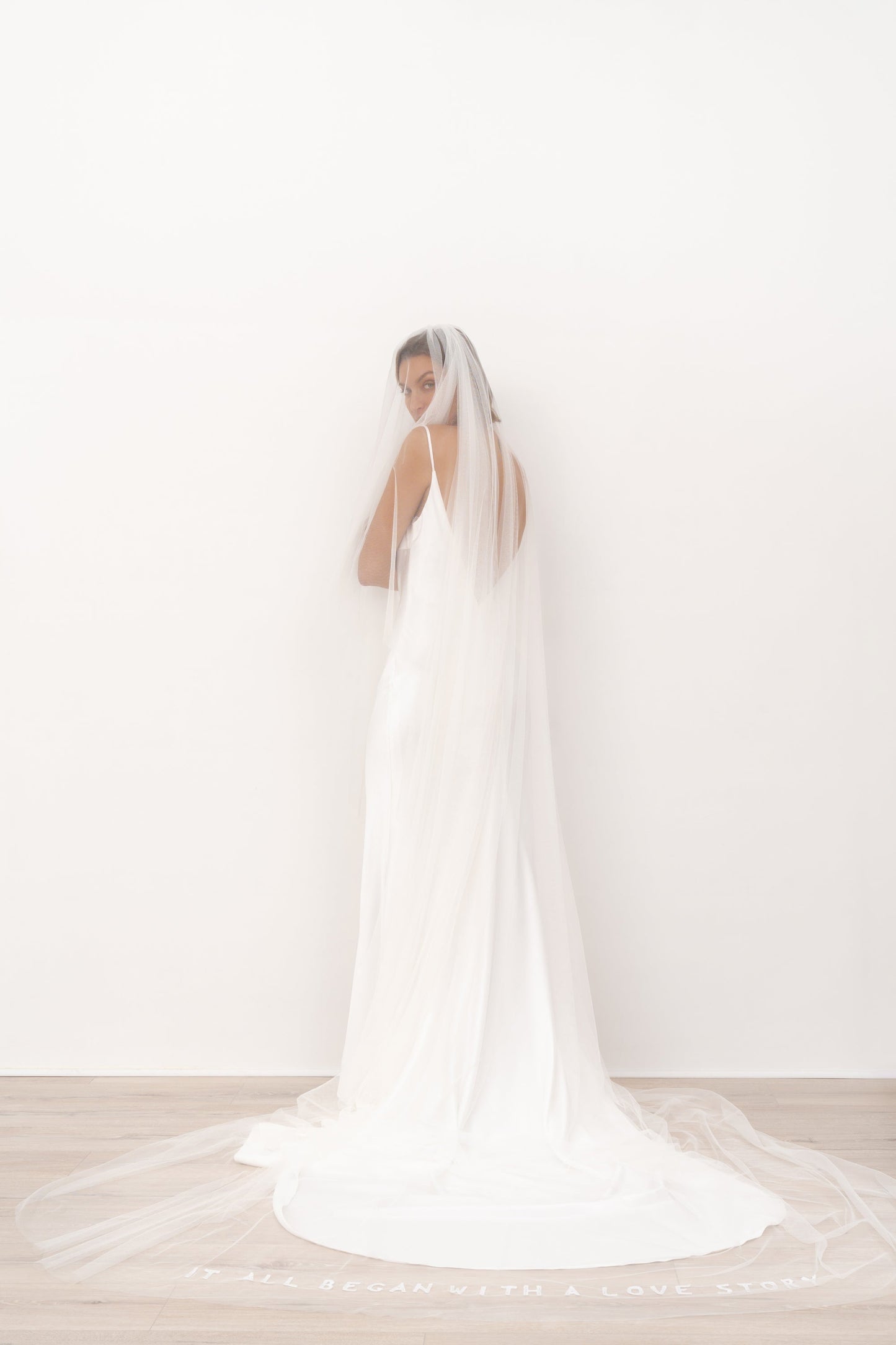 It All Began with a Love Story Veil