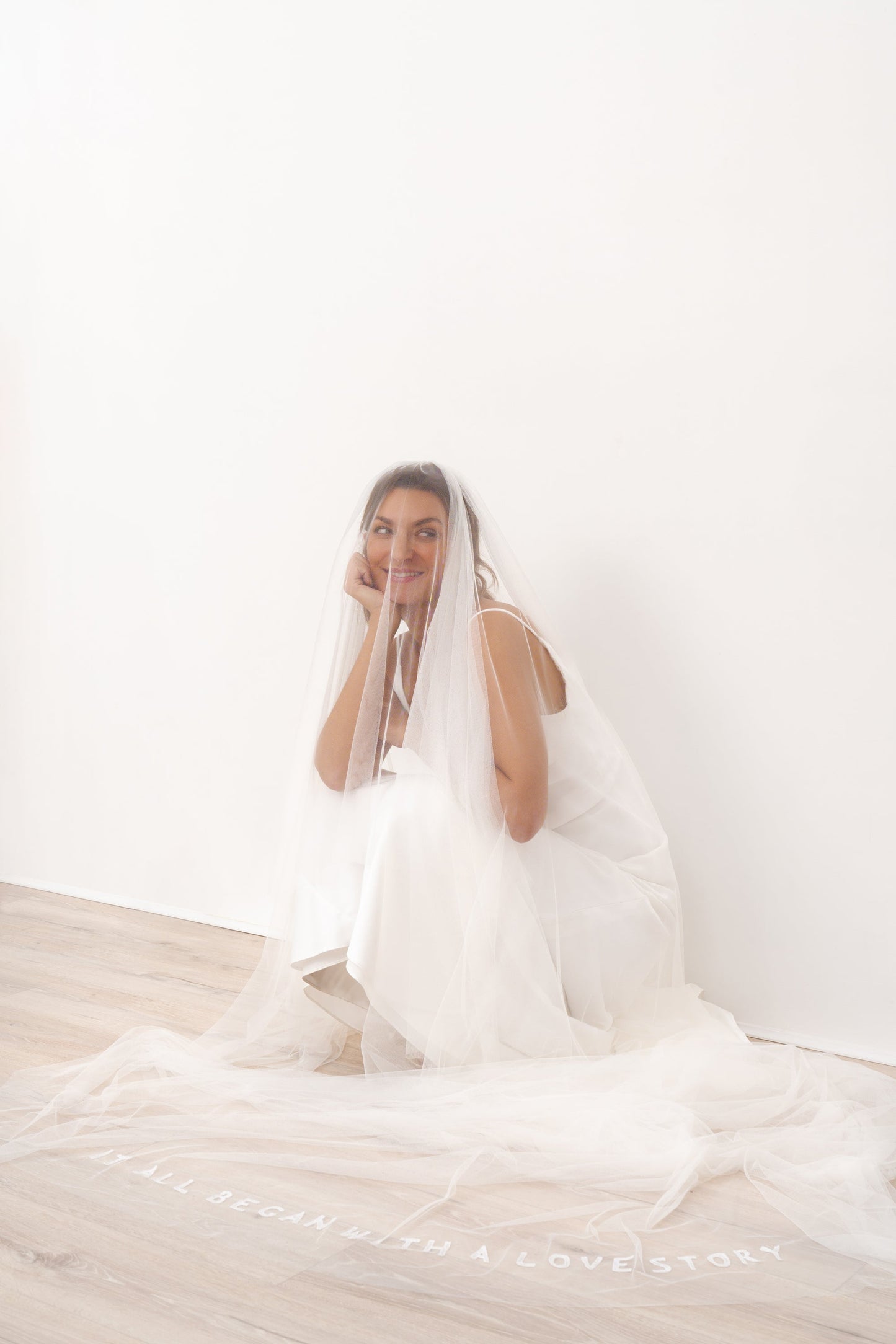 It All Began with a Love Story Veil