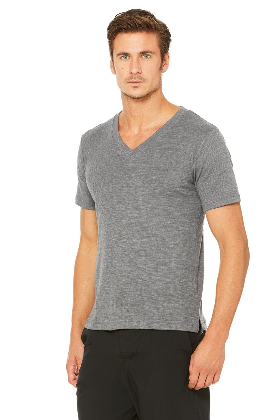 Triumph V-Neck Tee - Asphalt Performance Blend