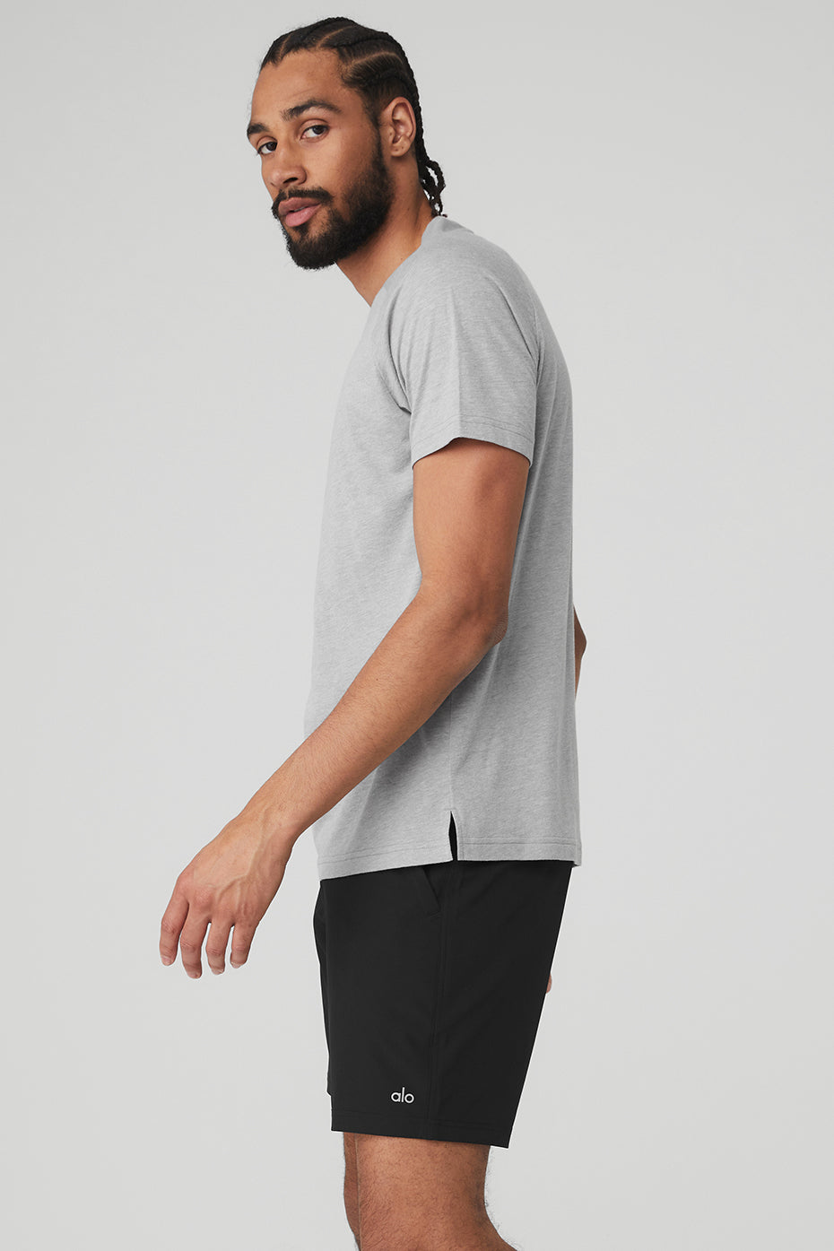 The Triumph Crew Neck Tee - Athletic Heather Grey