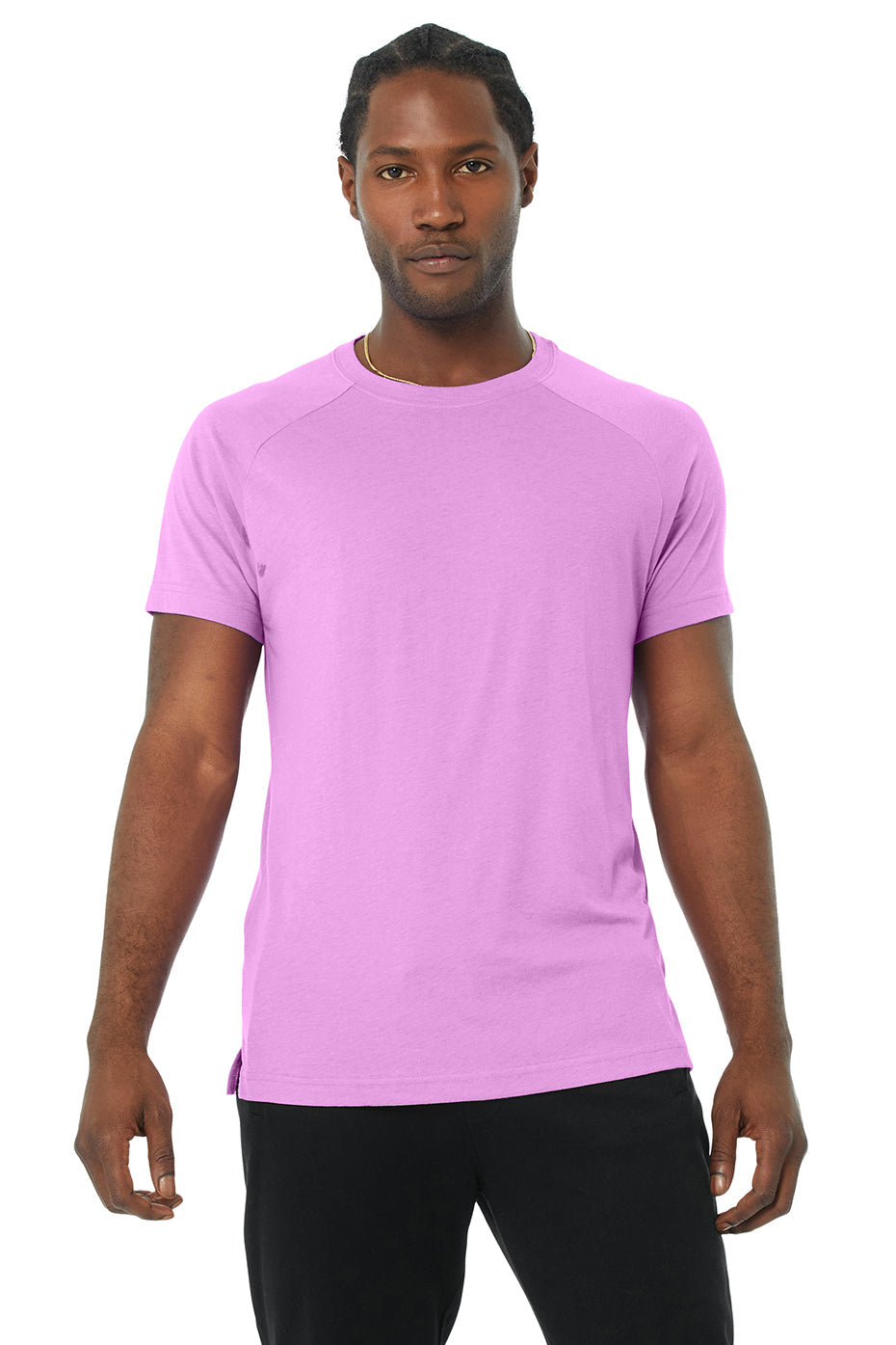 The Triumph Crew Neck Tee - Bright Orchid