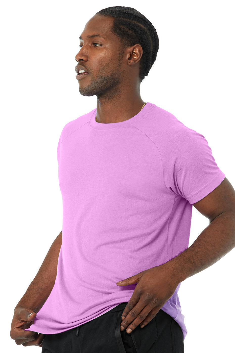 The Triumph Crew Neck Tee - Bright Orchid