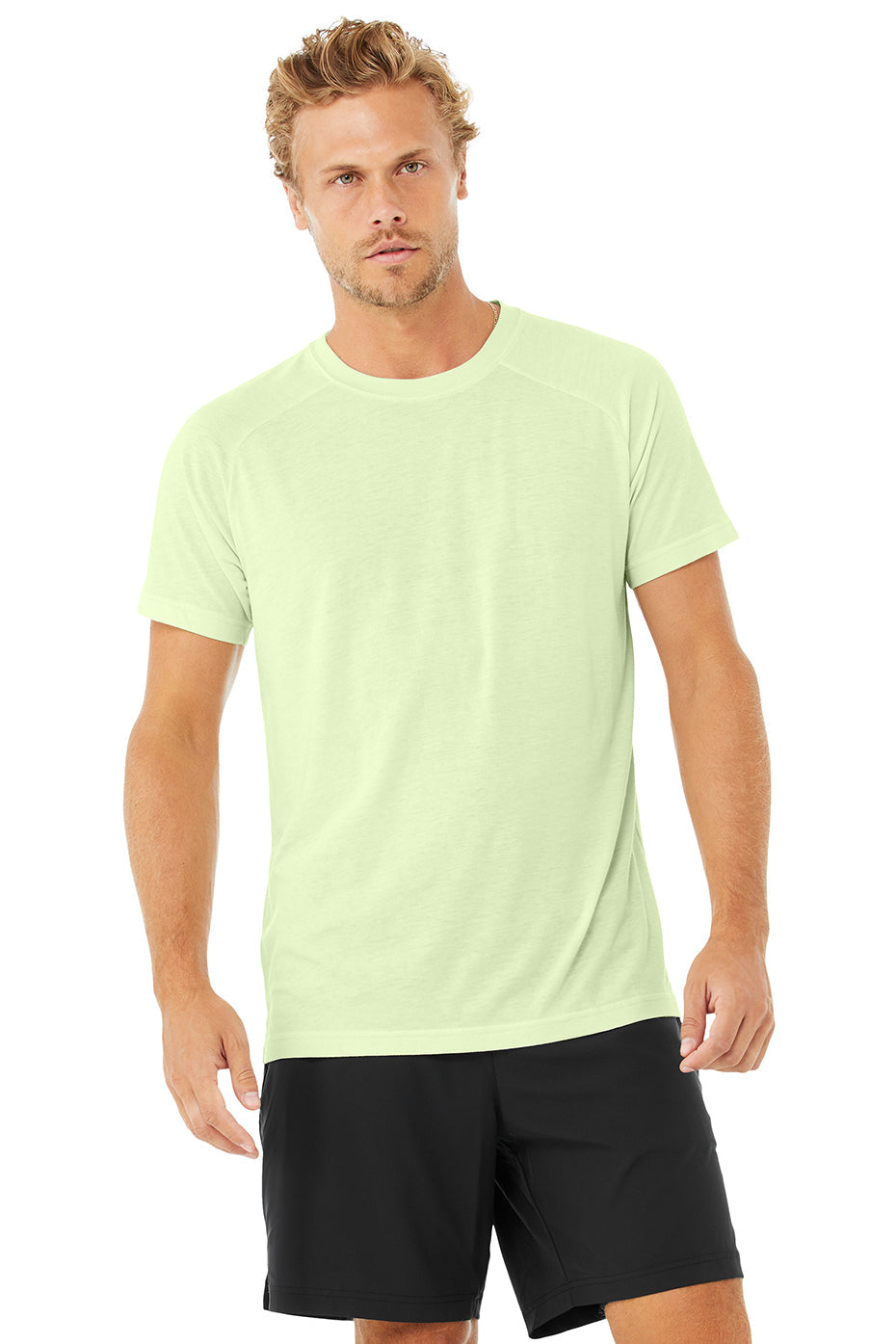 The Triumph Crew Neck Tee - Limelight