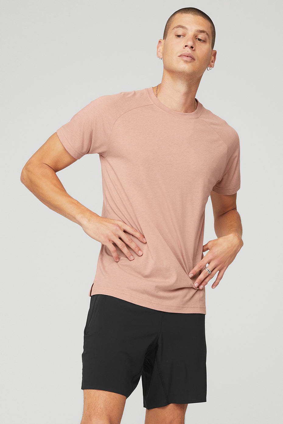 The Triumph Crew Neck Tee - Soft Clay