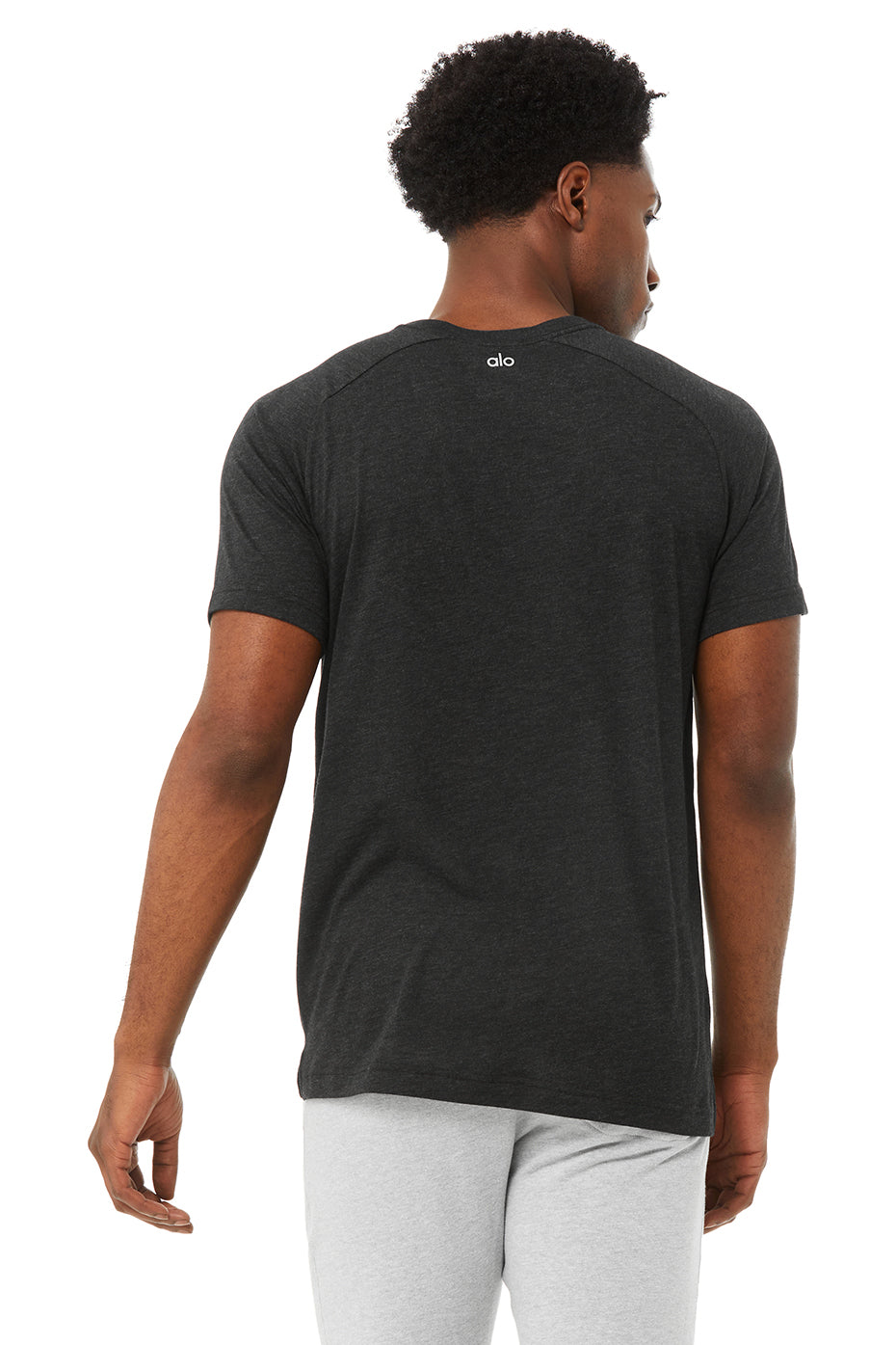 The Triumph Crew Neck Tee - Black Heather