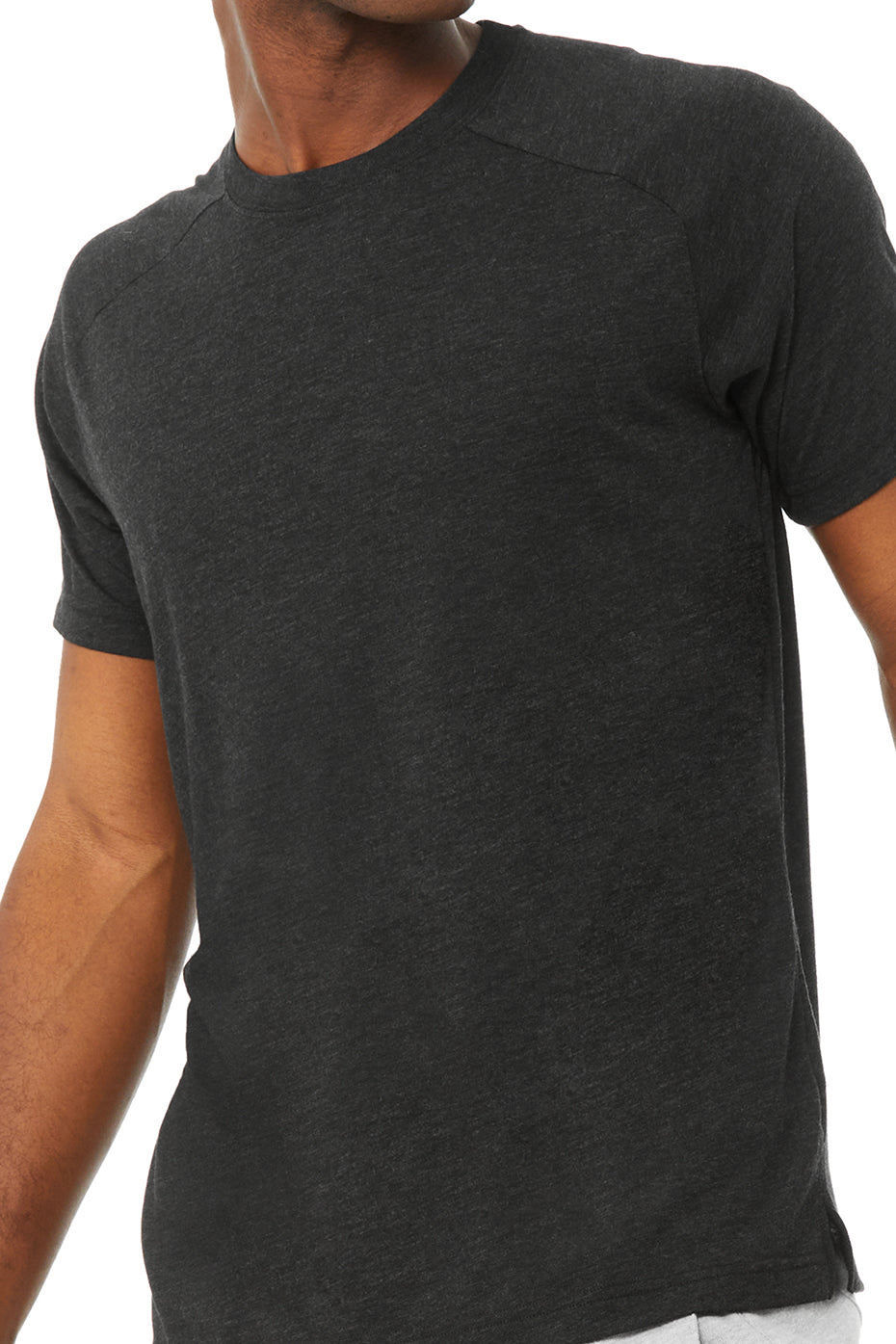 The Triumph Crew Neck Tee - Black Heather