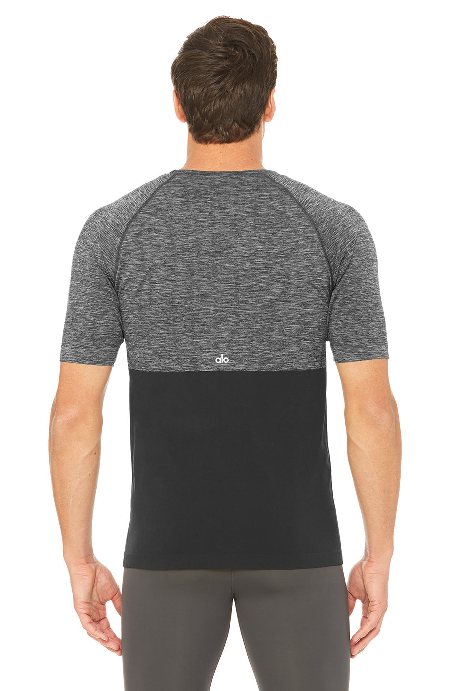 Energy Short Sleeve Crew - Black/Graphite Heather