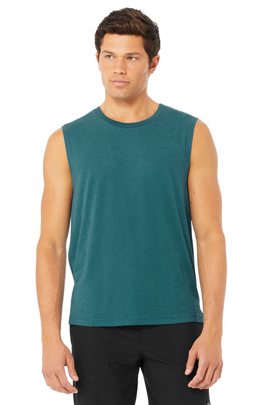 The Triumph Muscle Tank - Mineral Blue