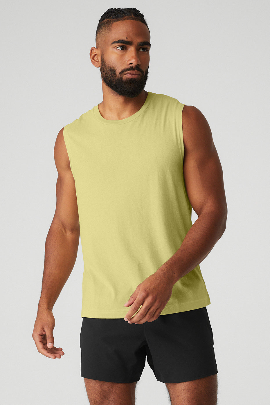 The Triumph Muscle Tank - Dusty Yellow