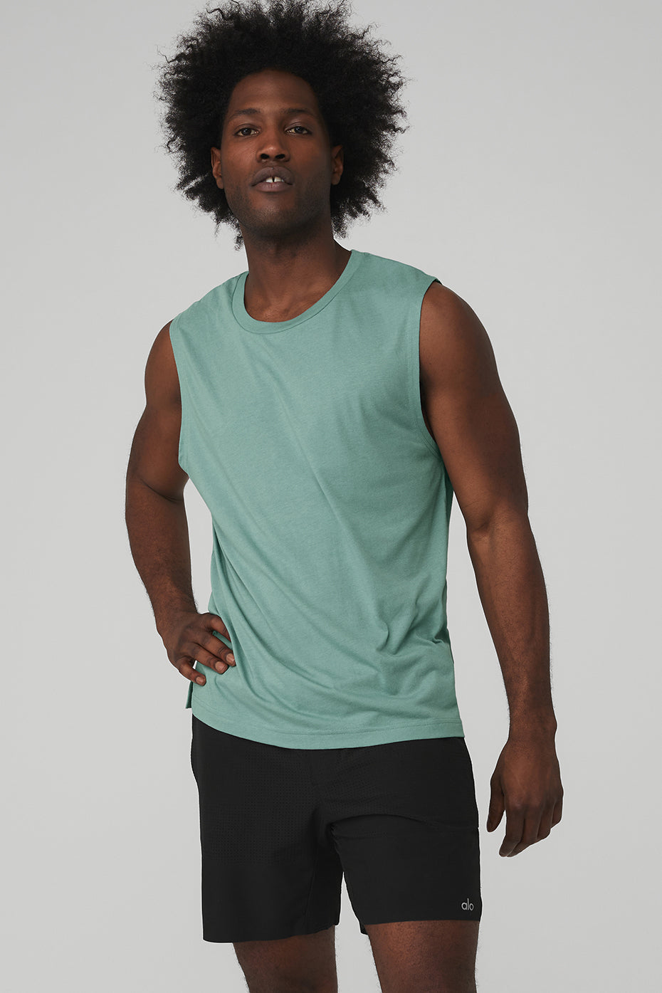 The Triumph Muscle Tank - Blue Agave