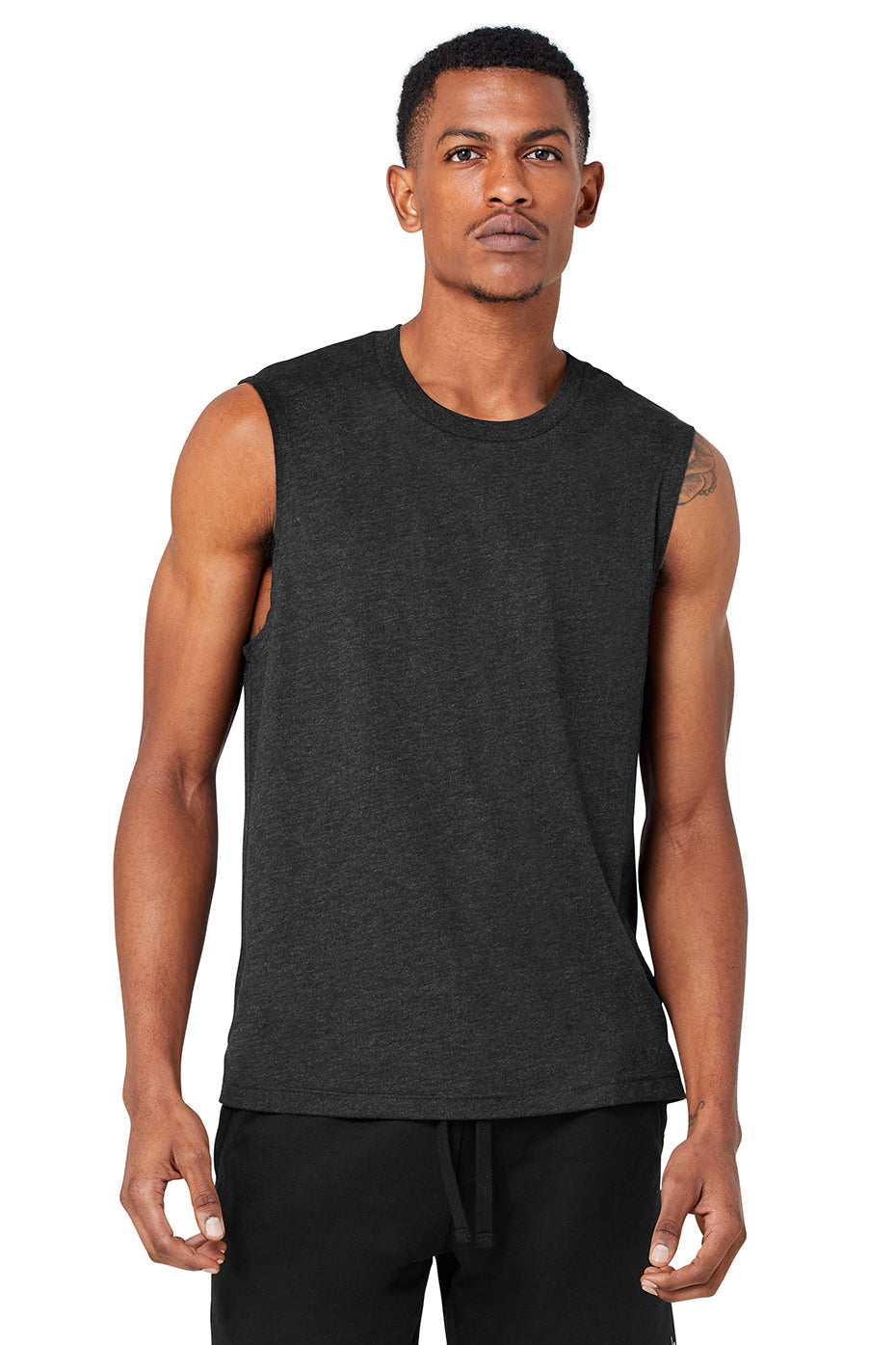 The Triumph Muscle Tank - Black Heather