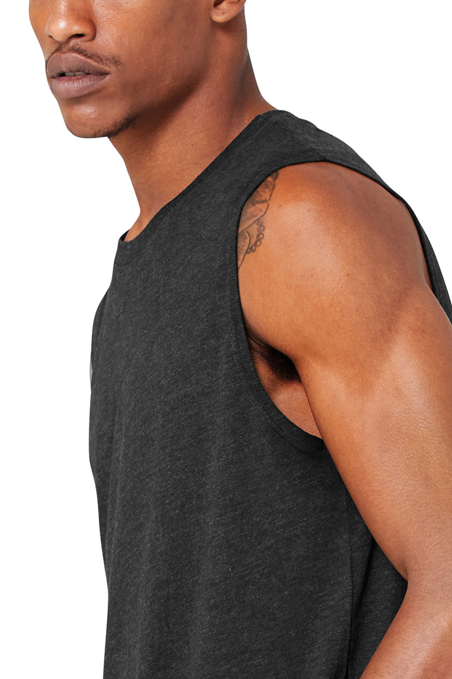 The Triumph Muscle Tank - Black Heather