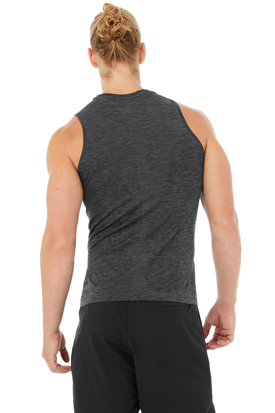 Amplify Seamless Muscle Tank - Black Heather