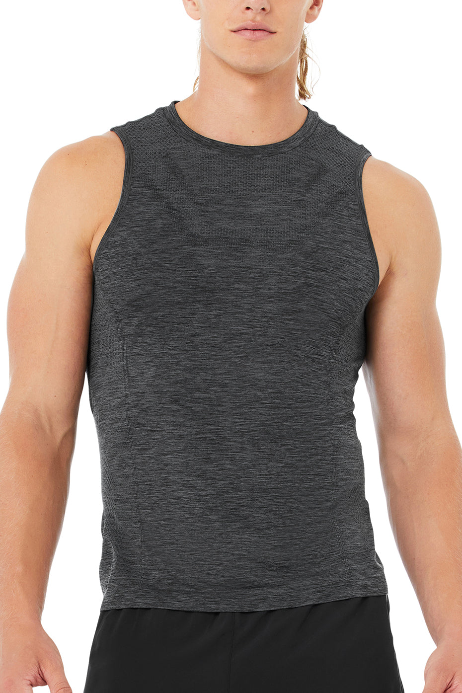 Amplify Seamless Muscle Tank - Black Heather