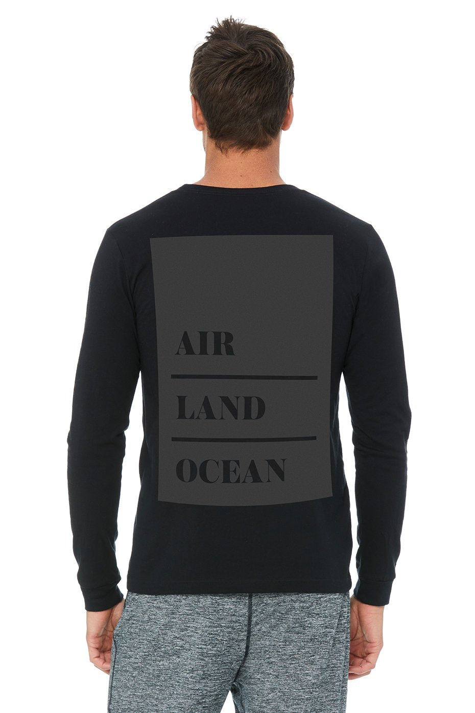 Stacked Long Sleeve Tee - Black