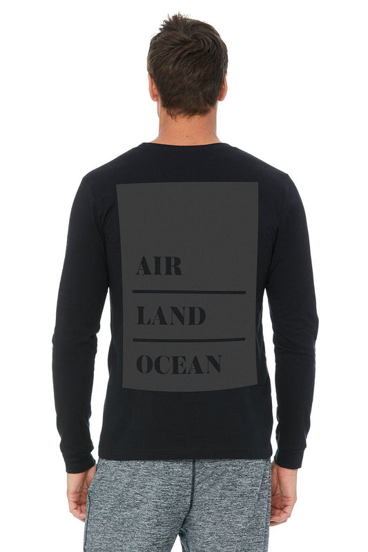 Stacked Long Sleeve Tee - Black