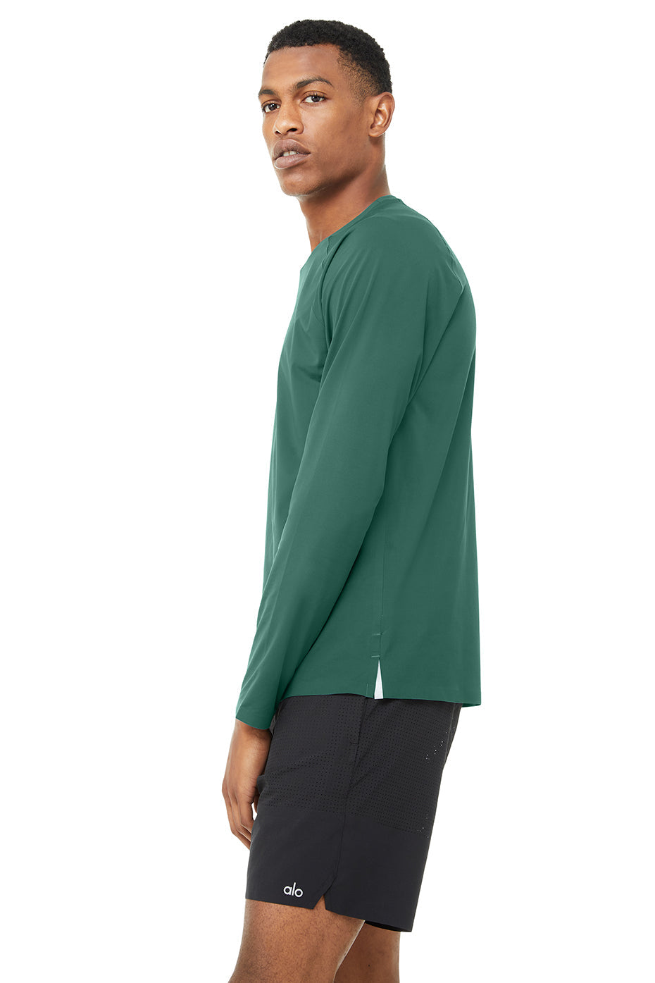 Idol Long Sleeve Performance Tee - Dark Ivy