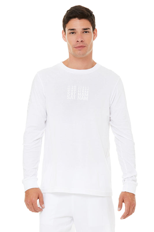 Sat Nam Long Sleeve Tee - White