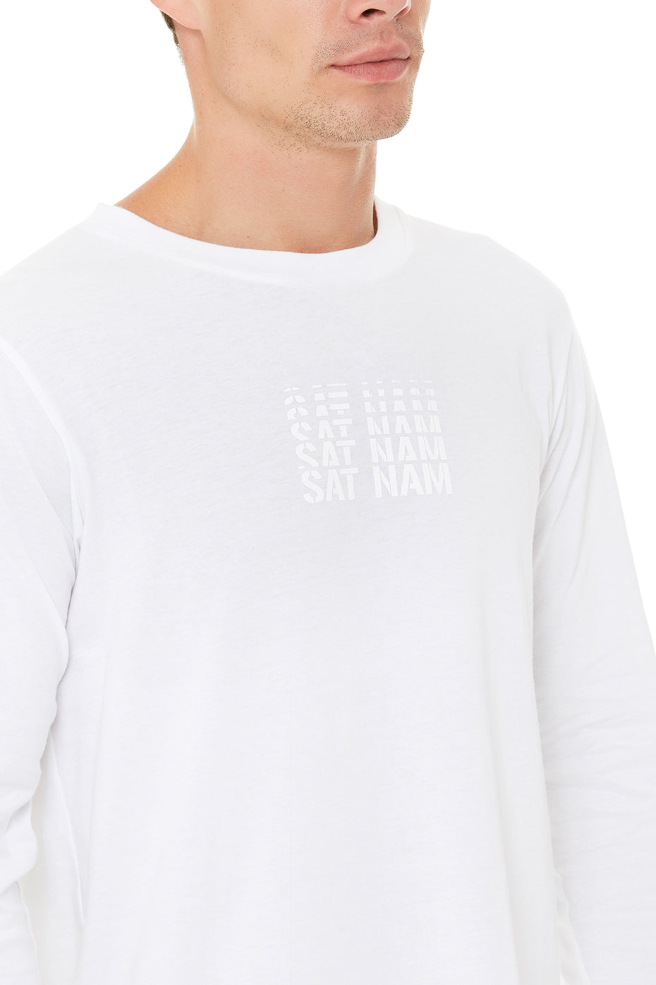 Sat Nam Long Sleeve Tee - White