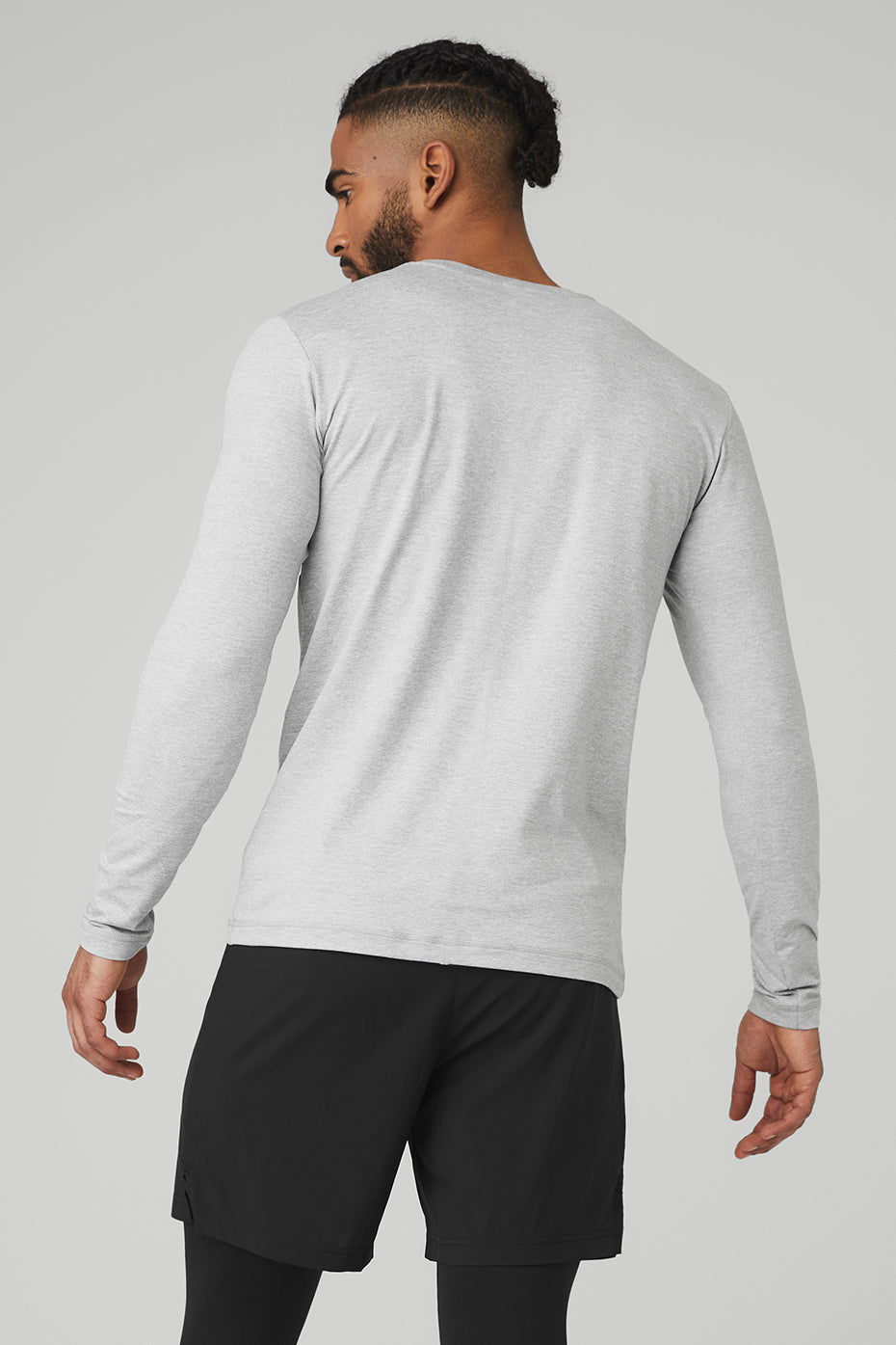 Conquer Reform Crewneck Long Sleeve - Athletic Heather Grey