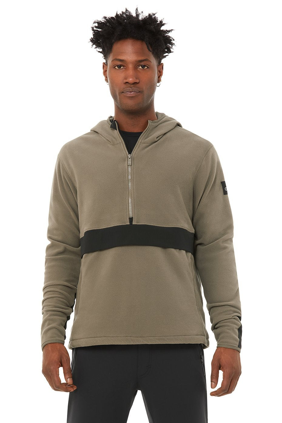 Polar Fleece - Olive Branch/Black