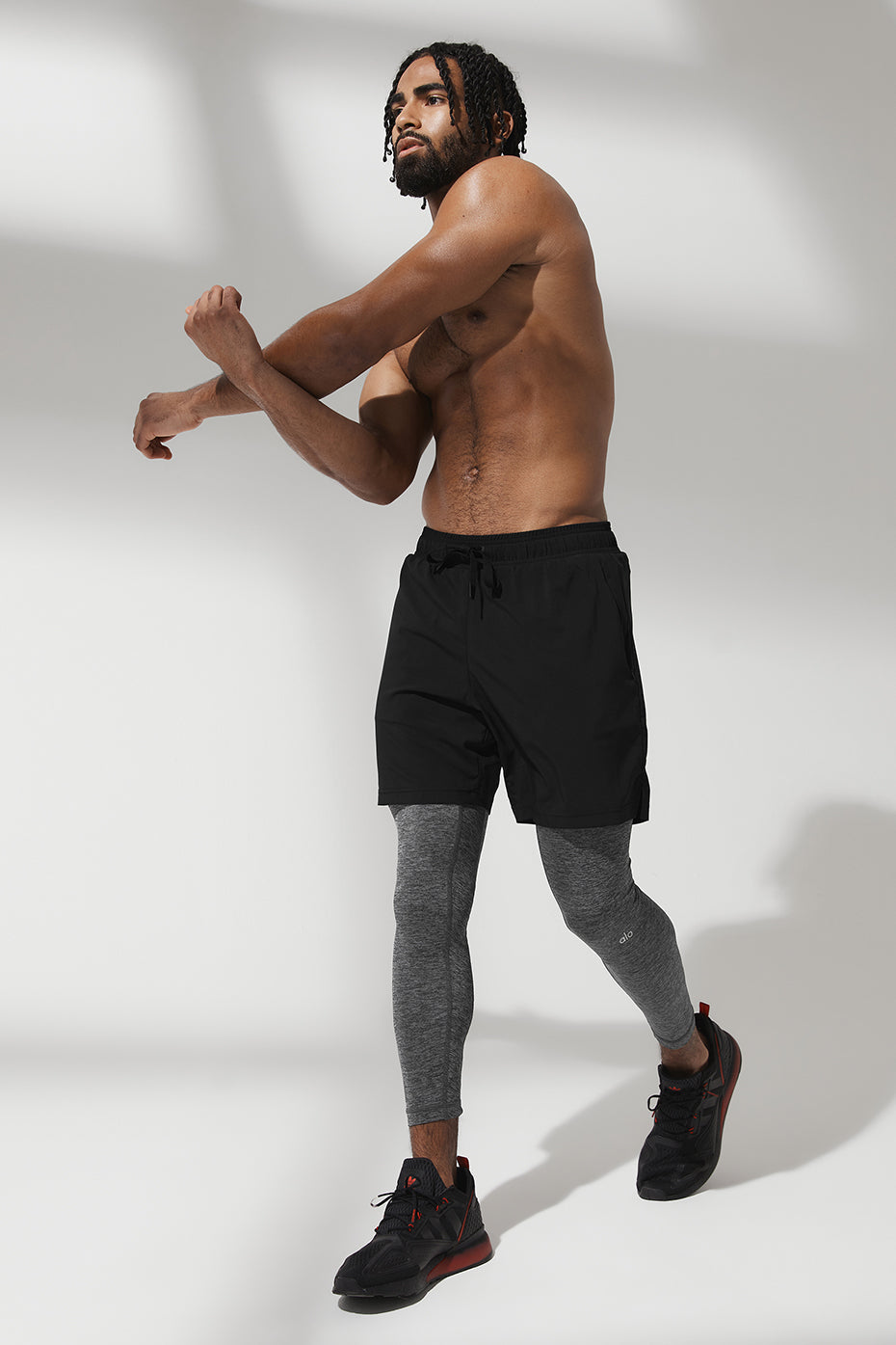 Stability 2-In-1 Pant - Black/Dark Grey Marl